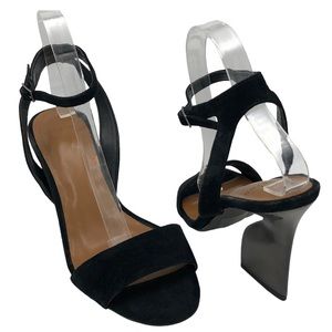 H by Halston Black Suede Heels 8.5